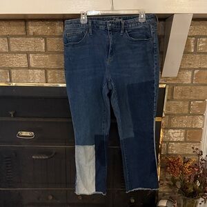 Universal Threads Patchwork Ankle Jeans